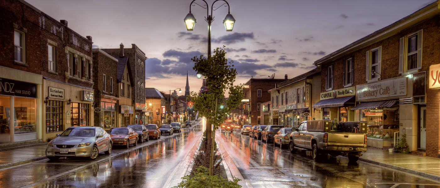 Halton Hills Cannabis Delivery Downtown Gtown Tom Freda sepia version - Halton Hills Cannabis Delivery