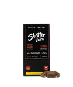 Euphoria Extractions – 1200MG SATIVA Shatter Bar