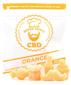 300mg CBD Assorted Orange Gummies (Sugar Jack’s)