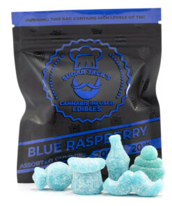 200mg THC Assorted Blue Raspberry Gummies (Sugar Jack’s)