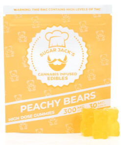 300mg THC High Dose Peachy Bears (Sugar Jack’s)
