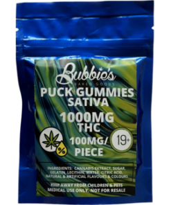 Sativa Bubbies 1000mg Gummy Pucks