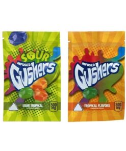 Sour Gushers – Tropical 500mg