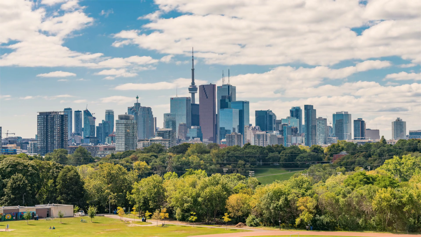 Toronto Cannabis Delivery videoblocks 4k timelapse sequence of toronto canada toronto s skyline as seen from riverdale park shwuzy cg thumbnail 1080 01 1400x788 - Toronto Cannabis Delivery